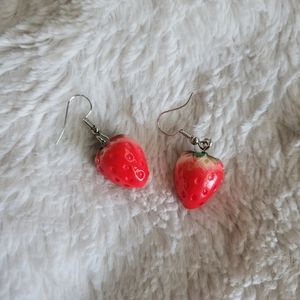 Cute strawberry earrings
